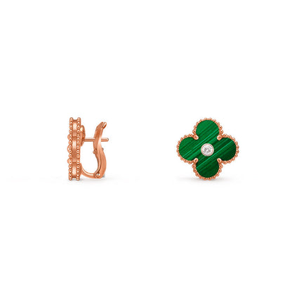 [Noble Aura jewelry]CLOVER 15MM MOP DIAMOND EARRINGS COLLECTION