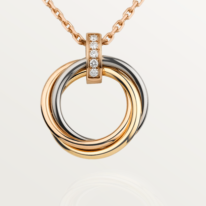 [Noble Aura jewelry]TRINITY NECKLACE GOLD  DIAMONDS