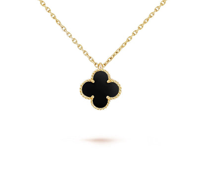 [Noble Aura jewelry]CLOVER MINI 9.5MM CARNELIANS NECKLACE COLLECTION
