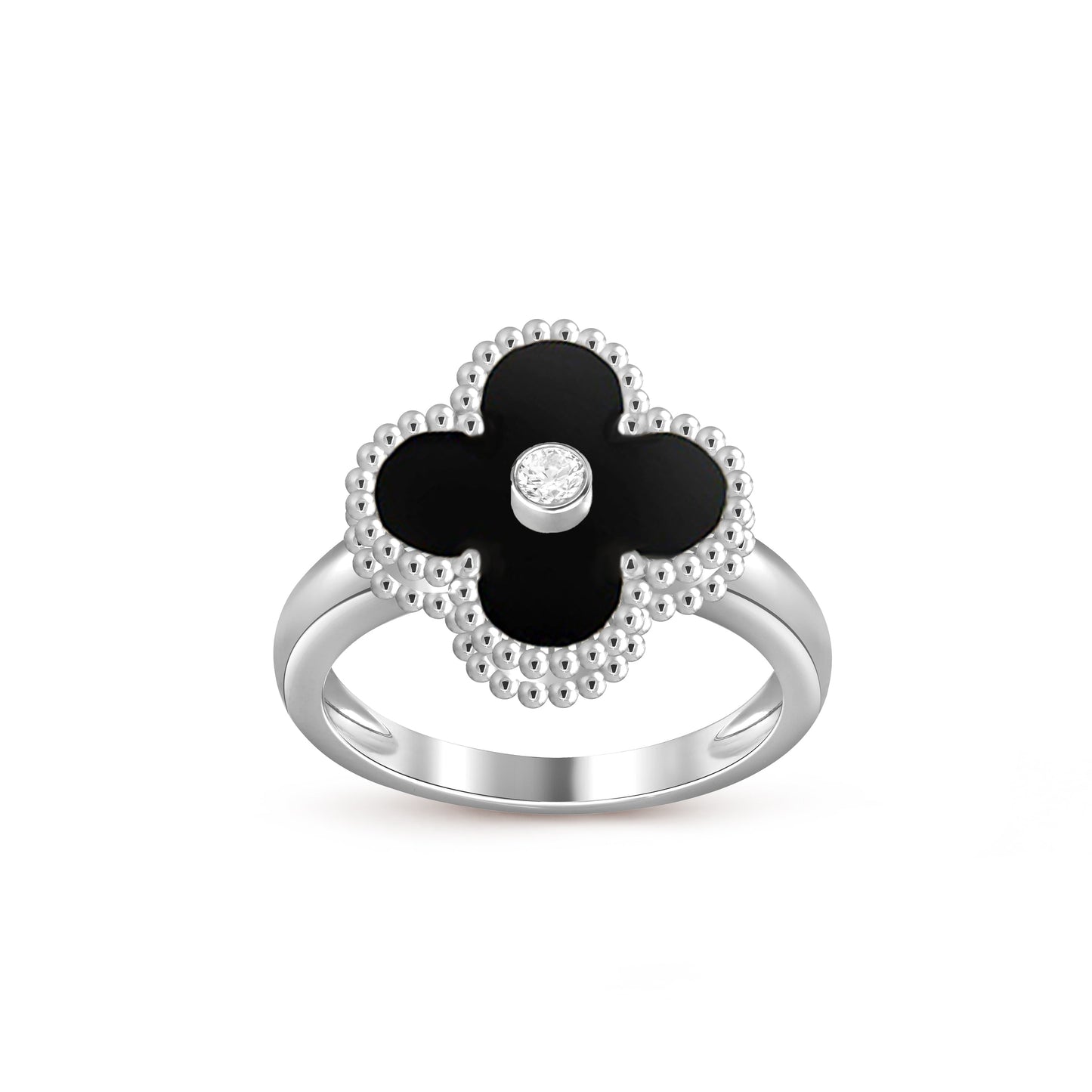 [Noble Aura jewelry]CLOVER SILVER DIOMND RING COLLECTION