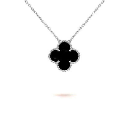 [Noble Aura jewelry]CLOVER 15MM NECKLACE SILVER COLLECTION