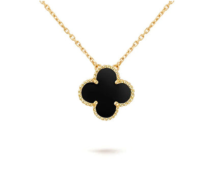 [Noble Aura jewelry]CLOVER 15MM SINGLE FLOWER NECKLACE COLLECTION