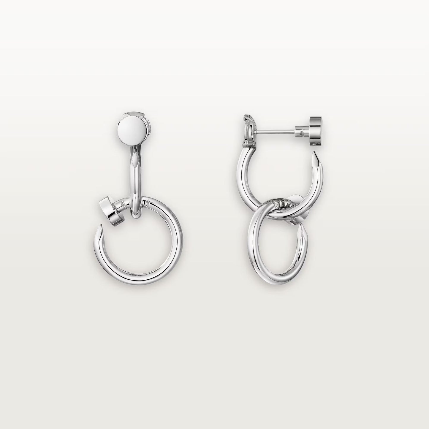 [Noble Aura jewelry]JUSTE NO DIAMOND DOUBLE EARRINGS