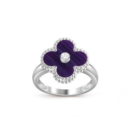 [Noble Aura jewelry]CLOVER SILVER DIOMND RING COLLECTION