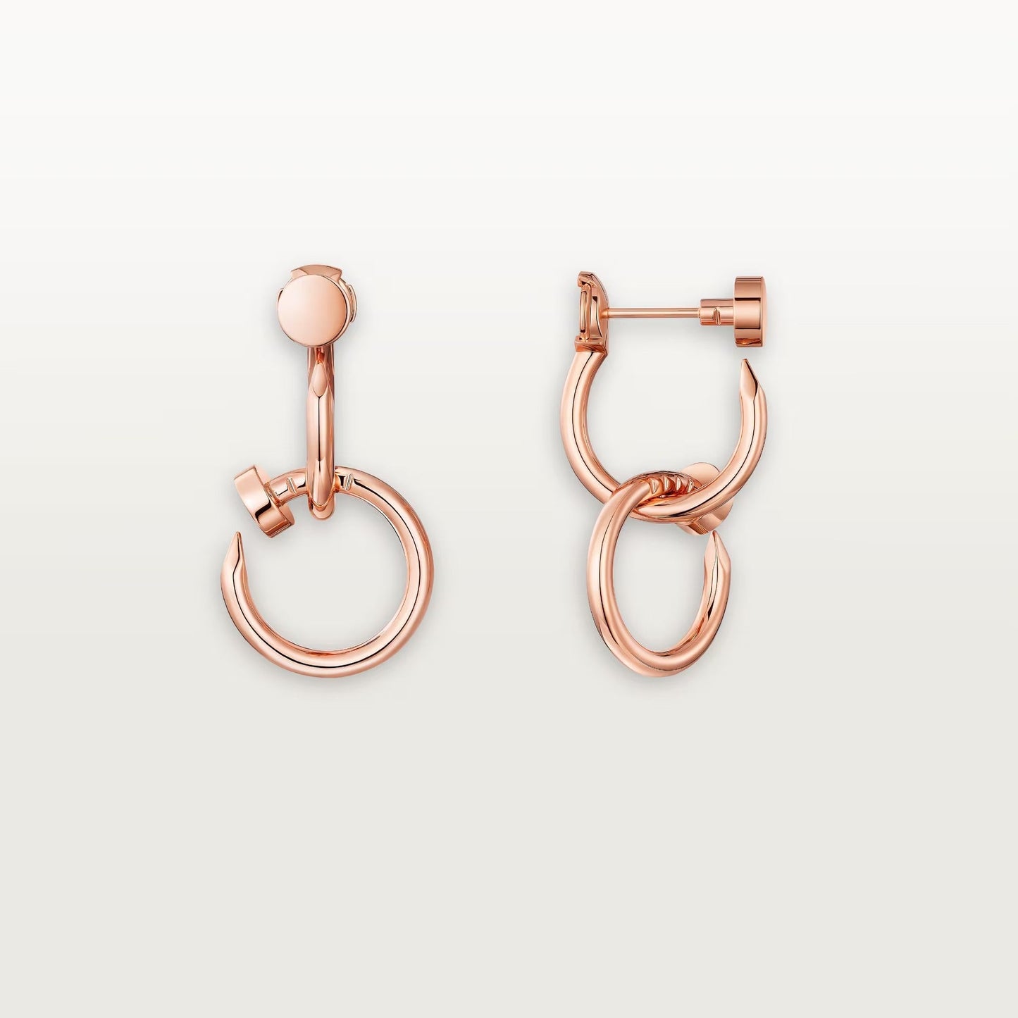 [Noble Aura jewelry]JUSTE NO DIAMOND DOUBLE EARRINGS