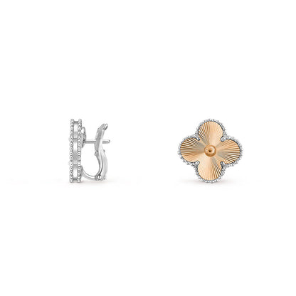 [Noble Aura jewelry]CLOVER SILVER 15MM MOP EARRINGS COLLECTION