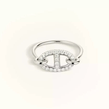 [Noble Aura jewelry]RONDE SMALL SILVER DIAMOND RING