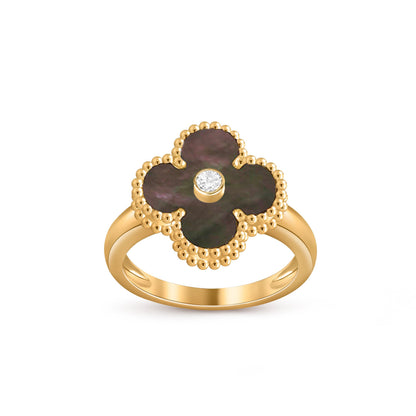 [Noble Aura jewelry]CLOVER DIAMOND RING GOLD COLLECTION