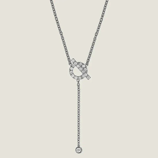 [Noble Aura jewelry]FINESSE SILVER DIAMOND NECKLACE