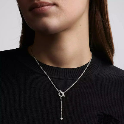 [Noble Aura jewelry]FINESSE SILVER DIAMOND NECKLACE
