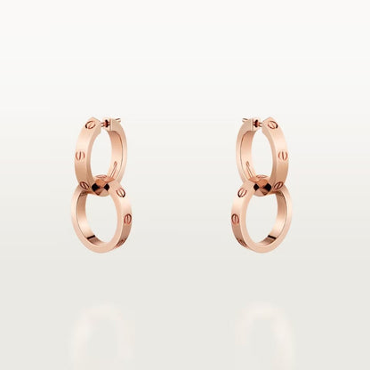 [Noble Aura jewelry]LOVE 3.3MM DANGLE EARRINGS