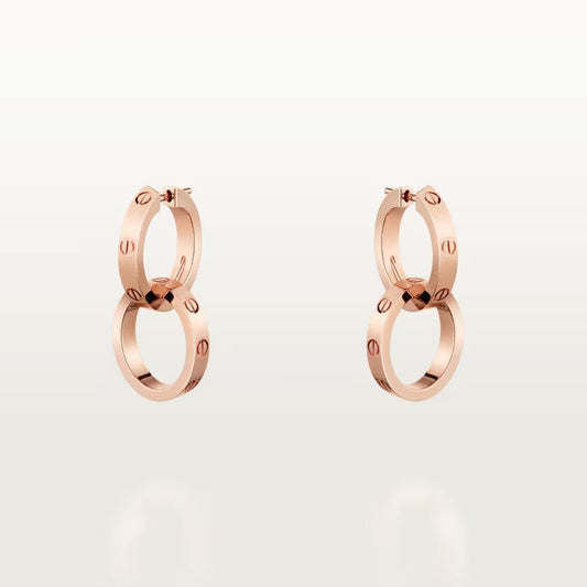 [Noble Aura jewelry]LOVE 3.3MM DANGLE EARRINGS