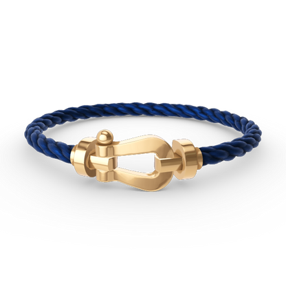 [Noble Aura jewelry]Force Horseshoe & Clover 5 Motifs Bracelet Stack Set