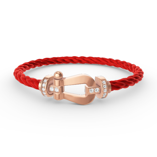 [Noble Aura jewelry]FORCE LARGE HORSESHOE HALF DIAMOND BRACELET ROSE GOLD