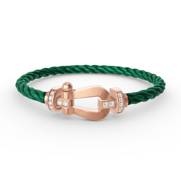 [Noble Aura jewelry]FORCE LARGE HORSESHOE HALF DIAMOND BRACELET ROSE GOLD