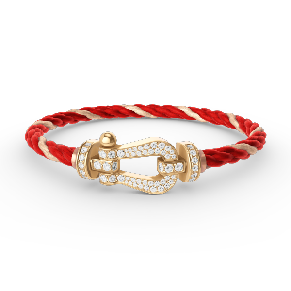 [Noble Aura jewelry]FORCE LARGE HORSESHOE FULL DIAMOND BRACELET GOLD