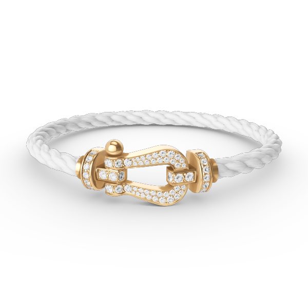 [Noble Aura jewelry]FORCE LARGE HORSESHOE FULL DIAMOND BRACELET GOLD