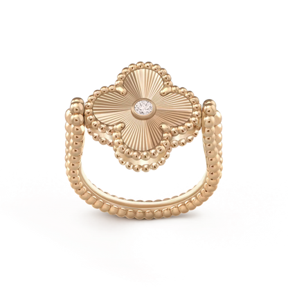 [Noble Aura jewelry]CLOVER RIVERSIBLE RING GOLD COLLECTION