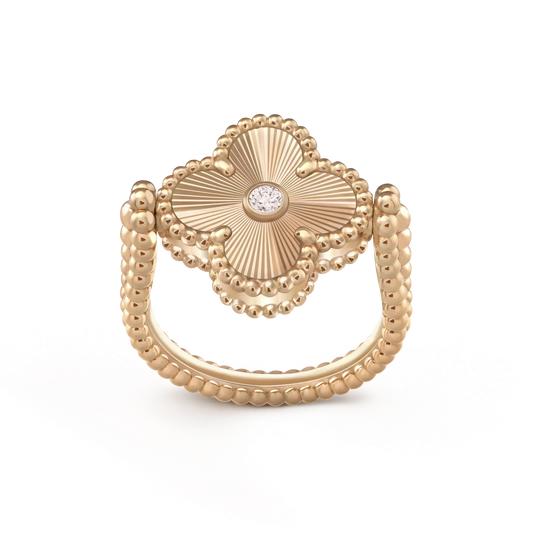 [Noble Aura jewelry]CLOVER RIVERSIBLE ROSE GOLD RING