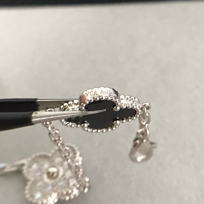[Noble Aura jewelry] CLOVER 5 MOTIF ONYXS BRACELET COLLECTION