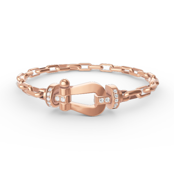 [Noble Aura jewelry]FORCE LARGE HORSESHOE CLASP  METAL BRACELET