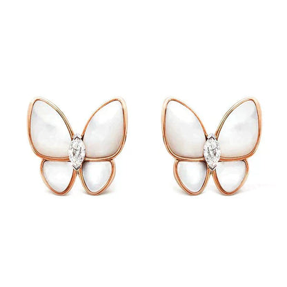 [Noble Aura jewelry]BUTTERFLY MOP DIAMOND EARRINGS