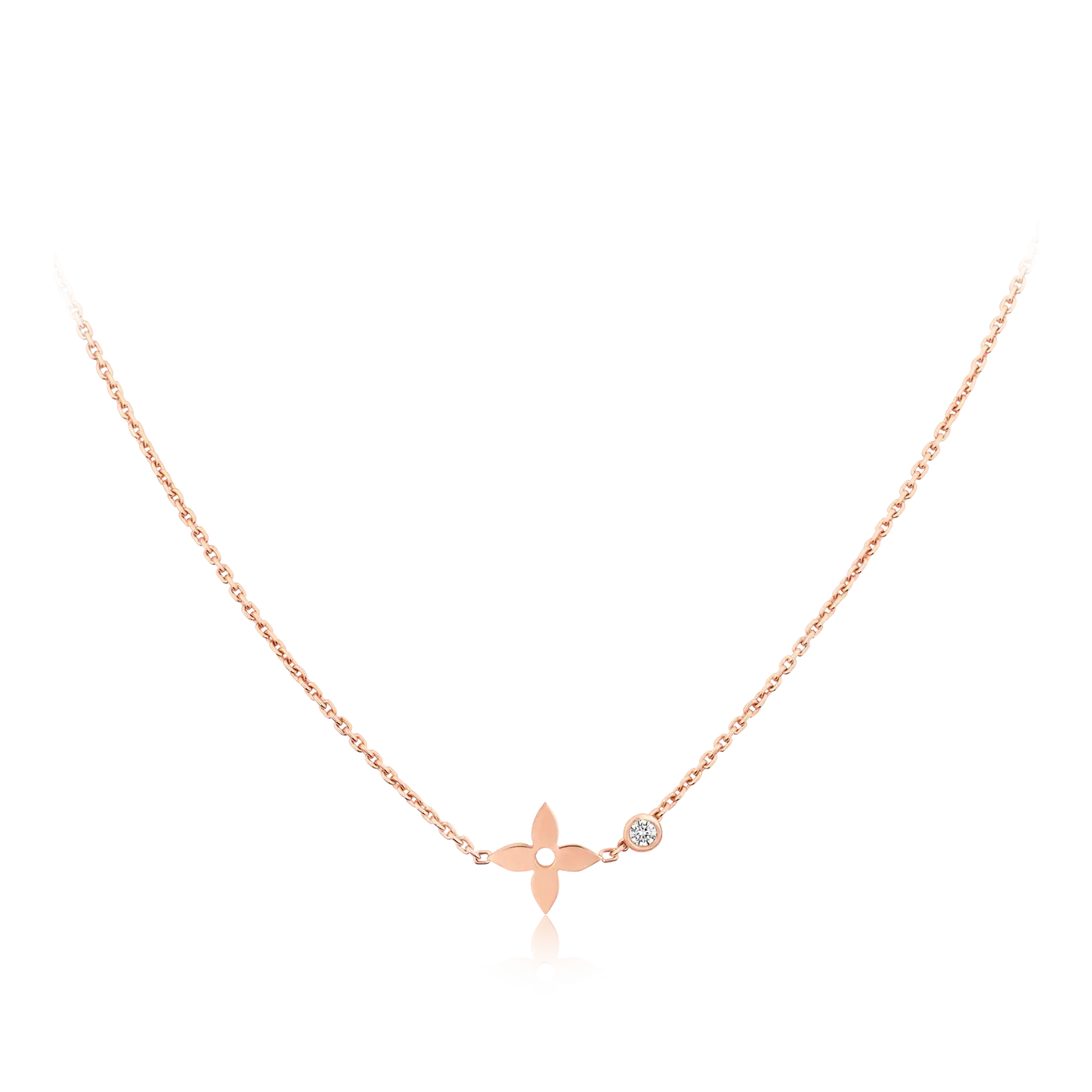 [Noble Aura jewelry]BLOSSOM PENDANT PINK GOLD AND DIAMOND