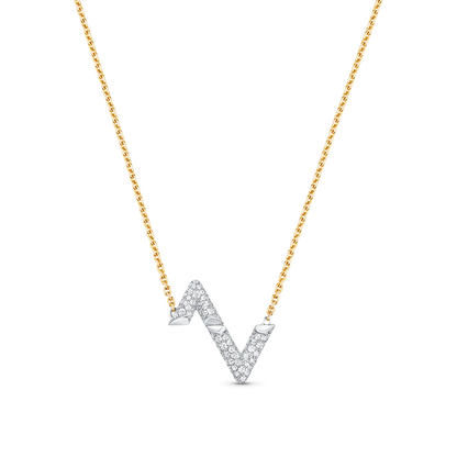 [Noble Aura jewelry]VOLT SILVER DIAMOND PEDANT NECKLACE