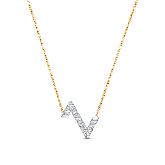[Noble Aura jewelry]VOLT SILVER DIAMOND PEDANT NECKLACE