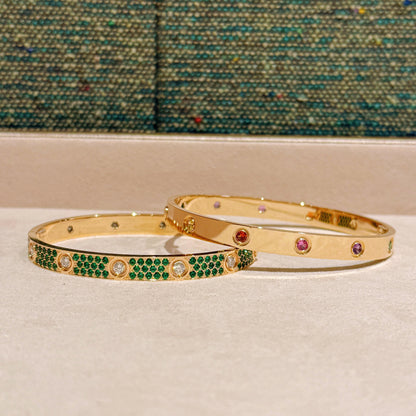 [Noble Aura jewelry]2026 RAINBOW LOVE BRACELET 6.1MM  10 DIAMONDS