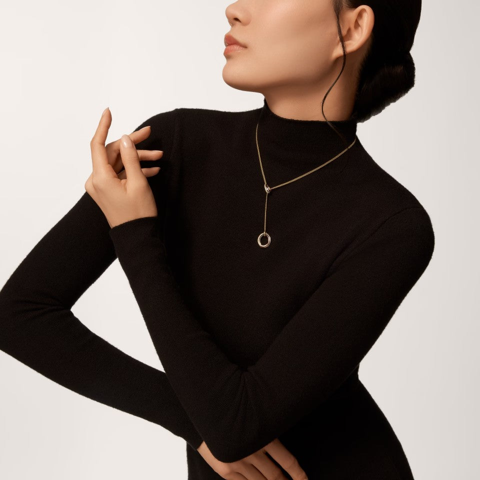 [Noble Aura jewelry]TRINITY DIAMONDS NECKLACE