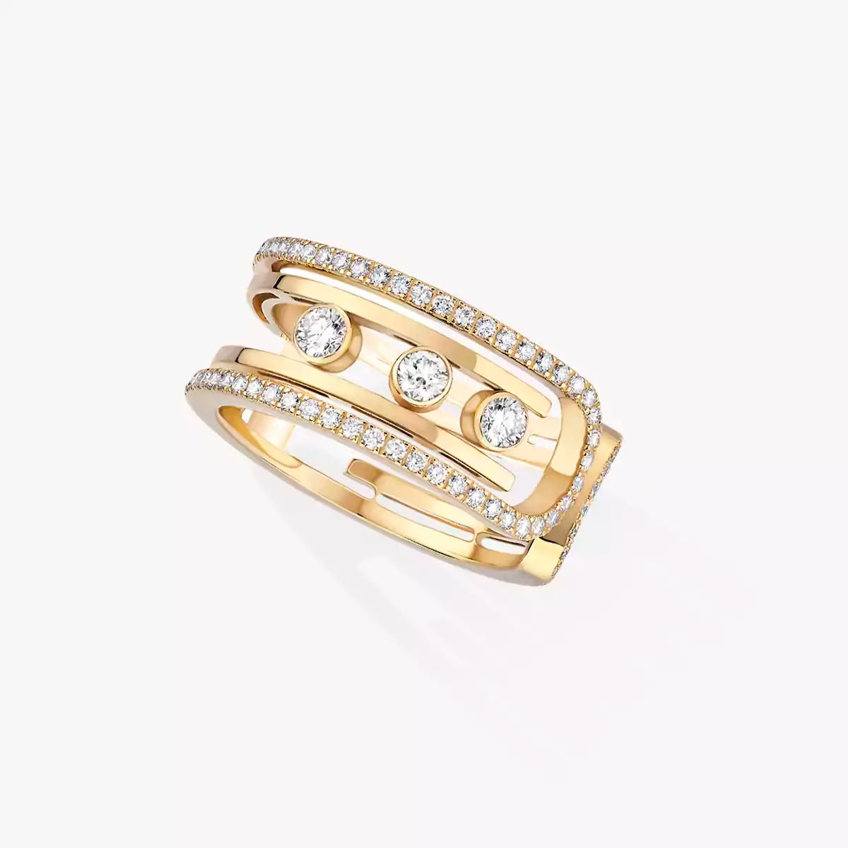 [Noble Aura jewelry]Move 10th Diamond Ring in Gold