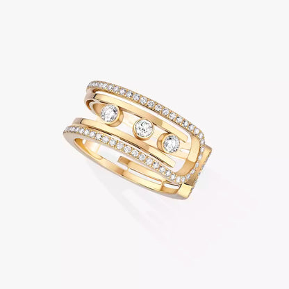 [Noble Aura jewelry]Move 10th Diamond Ring in Gold