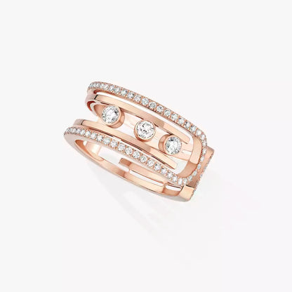[Noble Aura jewelry]Move 10th Diamond Ring in Gold