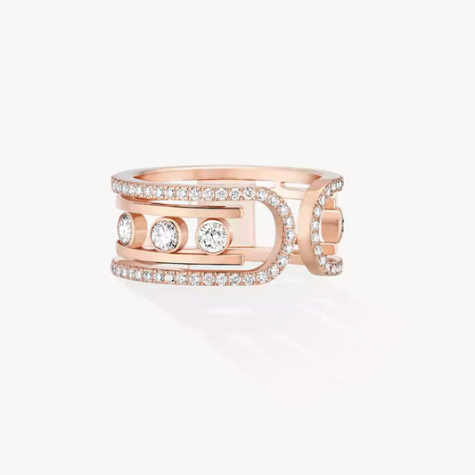 [Noble Aura jewelry]Move 10th Diamond Ring in Gold