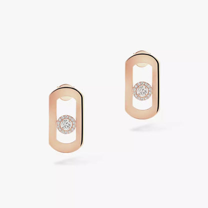 [Noble Aura jewelry]So Move Diamond Earrings in Yellow Gold