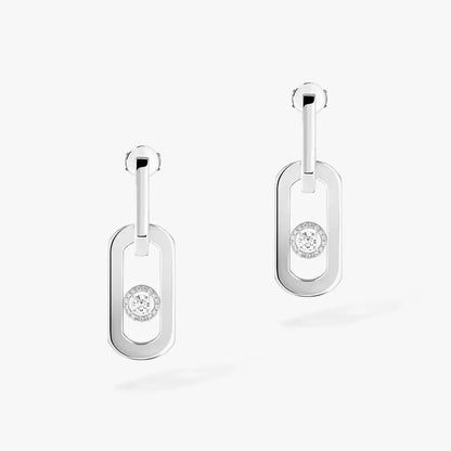 [Noble Aura jewelry] So Move XL Diamond Hoop Earring