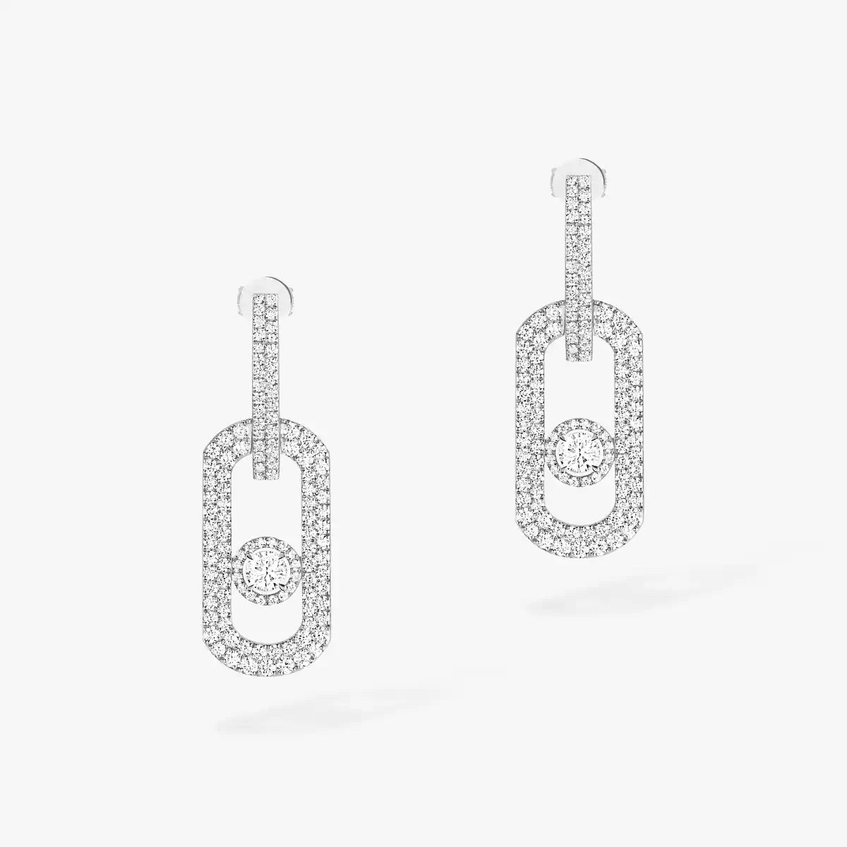 [Noble Aura jewelry]So Move XL Pave_-Set Diamond Pendant Earrings