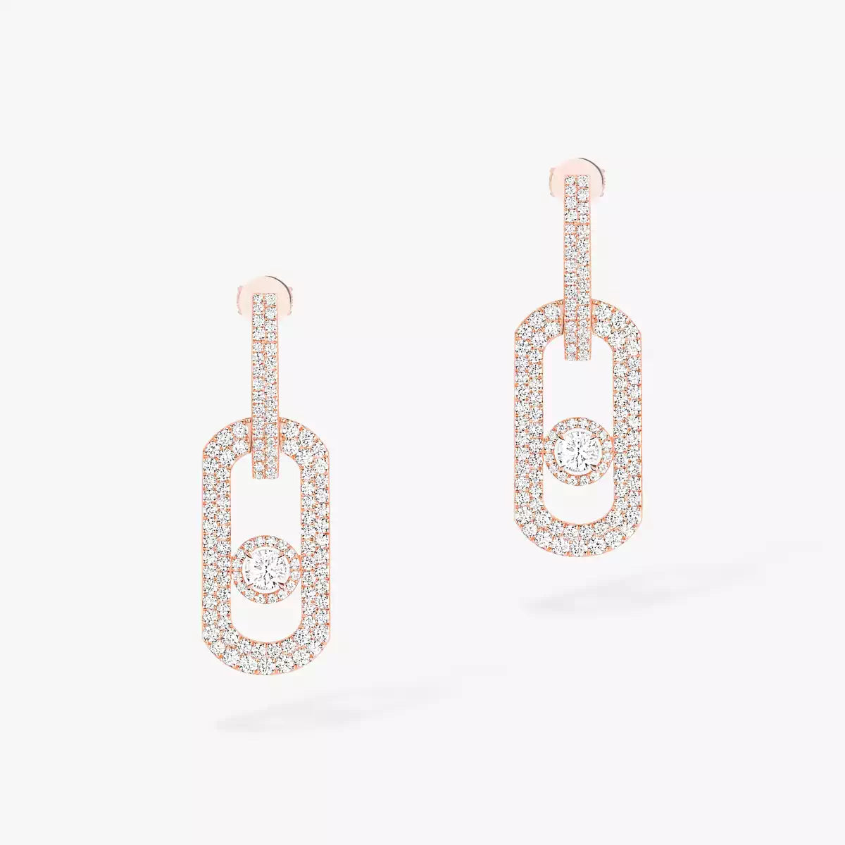 [Noble Aura jewelry]So Move XL Pave_-Set Diamond Pendant Earrings