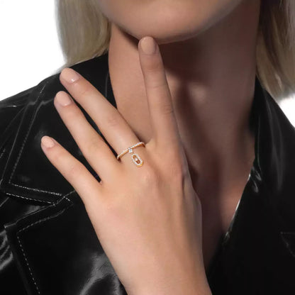 [Noble Aura jewelry]Move Uno Diamond Ring