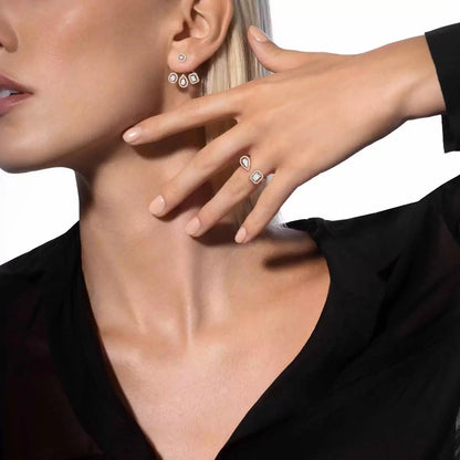 [Noble Aura jewelry] My Twin Trio  Diamond Earrings