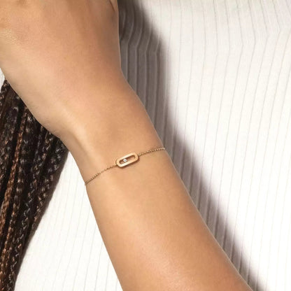 [Noble Aura jewelry]Move Uno Diamond Bracelet