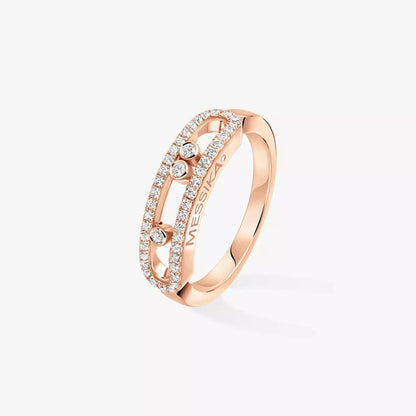 [Noble Aura jewelry] Baby Move Gold Diamond Pave_ Ring