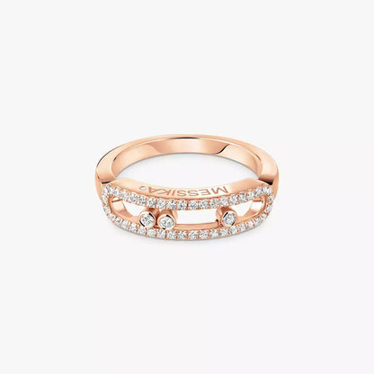 [Noble Aura jewelry] Baby Move Gold Diamond Pave_ Ring