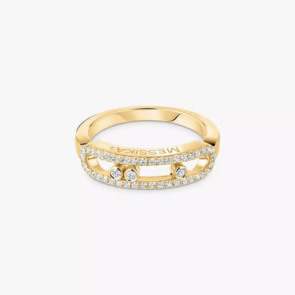 [Noble Aura jewelry] Baby Move Gold Diamond Pave_ Ring