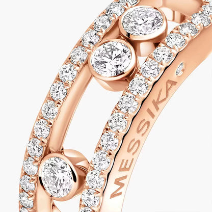 [Noble Aura jewelry] Move Gold Diamond Pave_ Ring