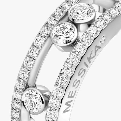 [Noble Aura jewelry] Move Gold Diamond Pave_ Ring