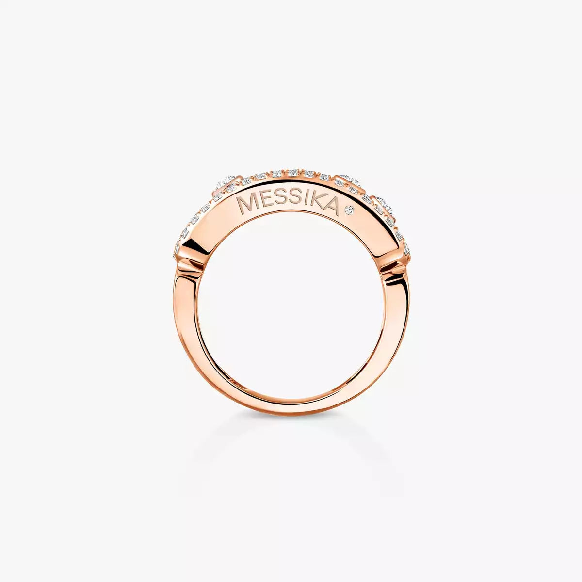 [Noble Aura jewelry] Move Gold Diamond Pave_ Ring