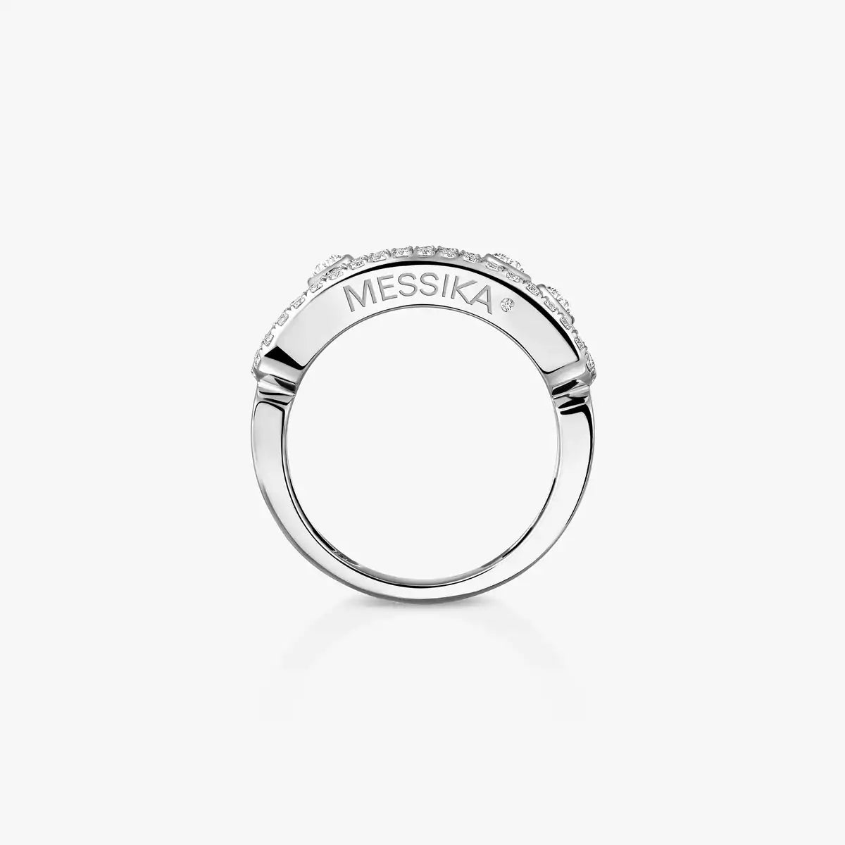 [Noble Aura jewelry] Move Gold Diamond Pave_ Ring