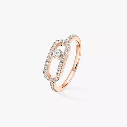 [Noble Aura jewelry]Move Uno Diamond Ring in Gold